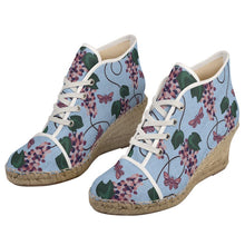 Load image into Gallery viewer, Spring Grapes - Ladies Wedge Espadrilles
