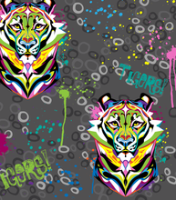 Load image into Gallery viewer, Rainbow Roar - Capri Leggings