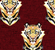 Load image into Gallery viewer, Tiger Maroon - T-shirt dress