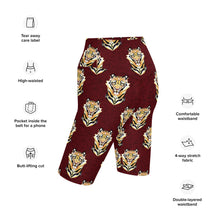 Load image into Gallery viewer, Tiger Maroon - Bike Shorts