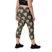 Load image into Gallery viewer, Tigers in the Garden - Capri Leggings