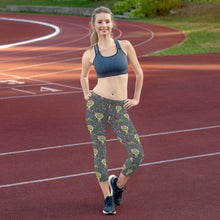 Load image into Gallery viewer, Rainbow Roar - Capri Leggings