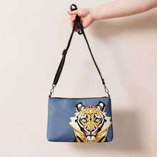 Load image into Gallery viewer, Tiger on Blue - Crossbody bag