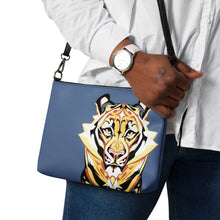 Load image into Gallery viewer, Tiger on Blue - Crossbody bag