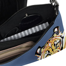 Load image into Gallery viewer, Tiger on Blue - Crossbody bag