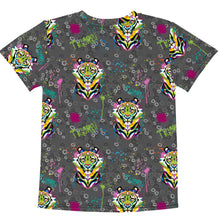 Load image into Gallery viewer, Rainbow Roar - Kids crew neck t-shirt