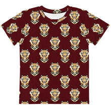 Load image into Gallery viewer, Tiger Maroon - Kids crew neck t-shirt