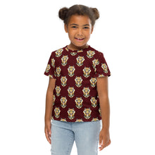 Load image into Gallery viewer, Tiger Maroon - Kids crew neck t-shirt