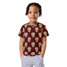 Load image into Gallery viewer, Tiger Maroon - Kids crew neck t-shirt