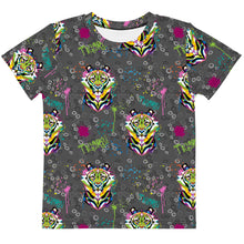 Load image into Gallery viewer, Rainbow Roar - Kids crew neck t-shirt