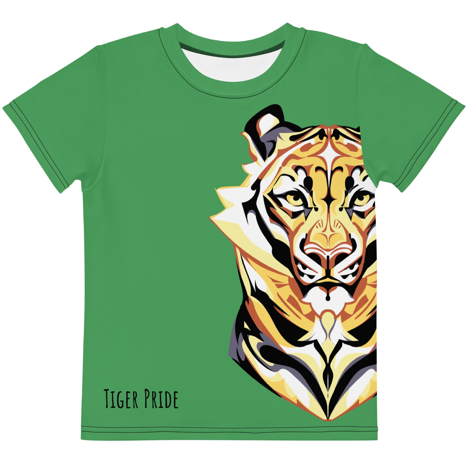 Tiger Pride - AOP Team Green - Kids crew neck t-shirt – The Gilded