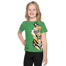Load image into Gallery viewer, Tiger Pride - AOP Team Green - Kids crew neck t-shirt