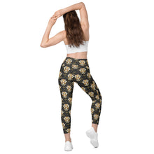 Load image into Gallery viewer, Tiger in the Garden - Leggings (with pockets) - Regular and Plus Size