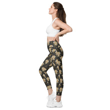 Load image into Gallery viewer, Tiger in the Garden - Leggings (with pockets) - Regular and Plus Size
