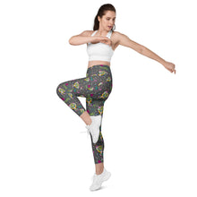 Load image into Gallery viewer, Rainbow Roar - Leggings with pockets - Regular and Plus Size