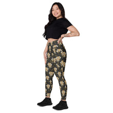 Load image into Gallery viewer, Tiger in the Garden - Leggings (with pockets) - Regular and Plus Size