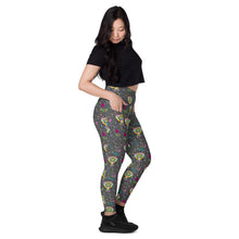 Load image into Gallery viewer, Rainbow Roar - Leggings with pockets - Regular and Plus Size