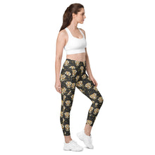 Load image into Gallery viewer, Tiger in the Garden - Leggings (with pockets) - Regular and Plus Size