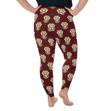 Load image into Gallery viewer, Tiger Maroon - Plus Size Leggings