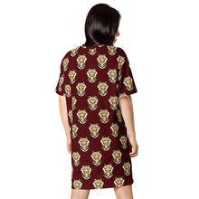 Load image into Gallery viewer, Tiger Maroon - T-shirt dress