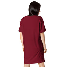 Load image into Gallery viewer, Giant Tiger on Maroon - T-shirt dress