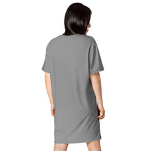 Load image into Gallery viewer, Giant Tiger on Gray - T-shirt dress