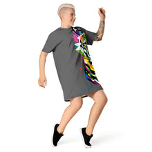 Load image into Gallery viewer, Giant Rainbow Tiger - T-shirt dress
