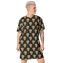 Load image into Gallery viewer, Tiger in the Garden - T-shirt dress