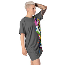 Load image into Gallery viewer, Giant Rainbow Tiger - T-shirt dress