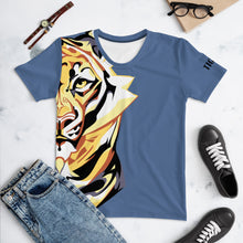 Load image into Gallery viewer, Giant Tiger Blue - Womens T-shirt