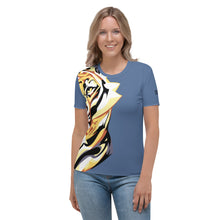 Load image into Gallery viewer, Giant Tiger Blue - Womens T-shirt
