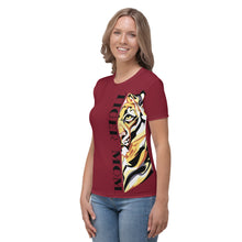 Load image into Gallery viewer, Tiger Mom Maroon - Womens T-shirt