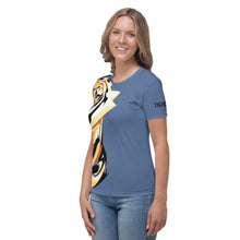 Load image into Gallery viewer, Giant Tiger Blue - Womens T-shirt