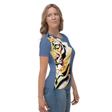 Load image into Gallery viewer, Giant Tiger Blue - Womens T-shirt