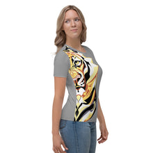 Load image into Gallery viewer, Giant Tiger Gray - Womens T-shirt