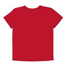 Load image into Gallery viewer, Tiger Pride - AOP team Red - Youth crew neck t-shirt