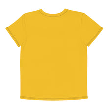 Load image into Gallery viewer, Tiger Pride - AOP Team Yellow - Youth crew neck t-shirt