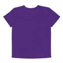 Load image into Gallery viewer, Tiger Pride - AOP Team Purple - Youth crew neck t-shirt