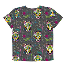 Load image into Gallery viewer, Rainbow Roar - Youth crew neck t-shirt