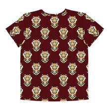 Load image into Gallery viewer, Tiger Maroon - Youth crew neck t-shirt