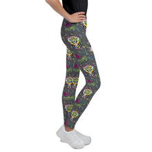 Load image into Gallery viewer, Rainbow Roar - Youth Leggings