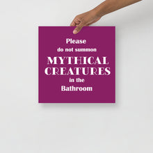 Load image into Gallery viewer, Do not summon Mythical Creatures - Poster