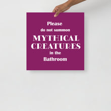 Load image into Gallery viewer, Do not summon Mythical Creatures - Poster