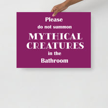 Load image into Gallery viewer, Do not summon Mythical Creatures - Poster
