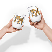 Load image into Gallery viewer, Let's Go (tiny) Tigers - Wine tumbler