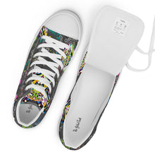Load image into Gallery viewer, Rainbow Roar - Women’s high top canvas shoes