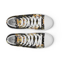 Load image into Gallery viewer, Tiger in the Garden - Women’s high top canvas shoes