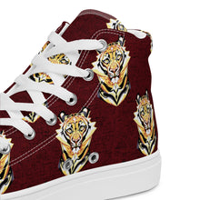 Load image into Gallery viewer, Tigers - Women’s high top canvas shoes