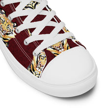 Load image into Gallery viewer, Tigers - Women’s high top canvas shoes