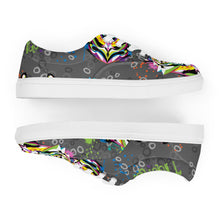 Load image into Gallery viewer, Rainbow Roar - Women’s lace-up canvas shoes